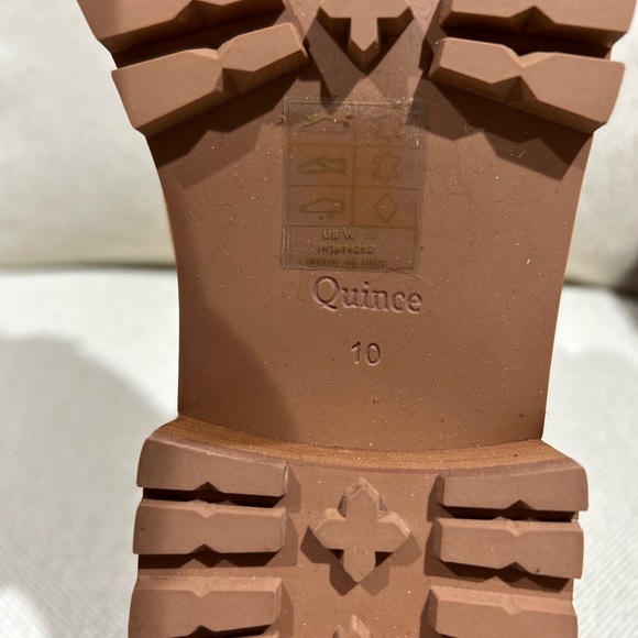 Quince Suede Leather Chelsea Boot Brown Cinnamon Women’s Size 10 New Slip On - Picture 7 of 9